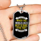 Which God Abhors Christian Necklace Stainless Steel or 18k Gold Dog Tag 24" Chain-Express Your Love Gifts