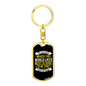 Which God Abhors Keychain Stainless Steel or 18k Gold Dog Tag Keyring-Express Your Love Gifts
