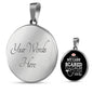 While You'Re In My CAre Nurse Circle Necklace Stainless Steel or 18k Gold 18-22"-Express Your Love Gifts