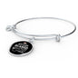 While You'Re In My CAre Nurse Circle Pendant Bangle Stainless Steel or 18k Gold 18-22"-Express Your Love Gifts