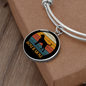White Boxer Mom Bracelet Stainless Steel or 18k Gold Circle Bangle-Express Your Love Gifts