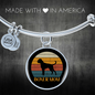 White Boxer Mom Bracelet Stainless Steel or 18k Gold Circle Bangle-Express Your Love Gifts