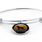 White Boxer Mom Bracelet Stainless Steel or 18k Gold Circle Bangle-Express Your Love Gifts