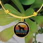 White Boxer Mom Bracelet Stainless Steel or 18k Gold Circle Bangle-Express Your Love Gifts