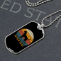 White Boxer Mom Necklace Stainless Steel or 18k Gold Dog Tag 24" Chain-Express Your Love Gifts