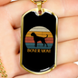 White Boxer Mom Necklace Stainless Steel or 18k Gold Dog Tag 24" Chain-Express Your Love Gifts