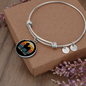 White Chihuahua Mom Bracelet Stainless Steel or 18k Gold Circle Bangle-Express Your Love Gifts