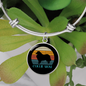 White Collie Mom Bracelet Stainless Steel or 18k Gold Circle Bangle-Express Your Love Gifts