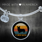 White Corgi Mom Bracelet Stainless Steel or 18k Gold Circle Bangle-Express Your Love Gifts