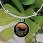 White Dachshund Mom Bracelet Stainless Steel or 18k Gold Circle Bangle-Express Your Love Gifts