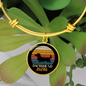 White Dachshund Mom Bracelet Stainless Steel or 18k Gold Circle Bangle-Express Your Love Gifts