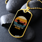 White Dachshund Mom Necklace Stainless Steel or 18k Gold Dog Tag 24" Chain-Express Your Love Gifts