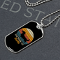 White Dachshund Mom Necklace Stainless Steel or 18k Gold Dog Tag 24" Chain-Express Your Love Gifts