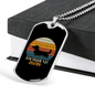 White Dachshund Mom Necklace Stainless Steel or 18k Gold Dog Tag 24" Chain-Express Your Love Gifts