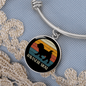 White Havanese Mom Bracelet Stainless Steel or 18k Gold Circle Bangle-Express Your Love Gifts