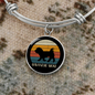 White Havanese Mom Bracelet Stainless Steel or 18k Gold Circle Bangle-Express Your Love Gifts