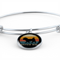 White Havanese Mom Bracelet Stainless Steel or 18k Gold Circle Bangle-Express Your Love Gifts