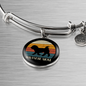White Havanese Mom Bracelet Stainless Steel or 18k Gold Circle Bangle-Express Your Love Gifts