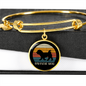 White Havanese Mom Bracelet Stainless Steel or 18k Gold Circle Bangle-Express Your Love Gifts