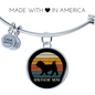 White Havanese Mom Bracelet Stainless Steel or 18k Gold Circle Bangle-Express Your Love Gifts