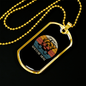 White Maltese Mom Necklace Stainless Steel or 18k Gold Dog Tag 24" Chain-Express Your Love Gifts
