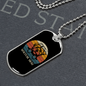 White Maltese Mom Necklace Stainless Steel or 18k Gold Dog Tag 24" Chain-Express Your Love Gifts