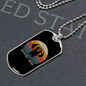 White Mastiff Mom Necklace Stainless Steel or 18k Gold Dog Tag 24" Chain-Express Your Love Gifts