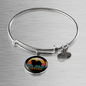 White Pomeranian Dog Bracelet Stainless Steel or 18k Gold Circle Bangle-Express Your Love Gifts