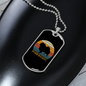 White Pomeranian Dog Necklace Stainless Steel or 18k Gold Dog Tag 24" Chain-Express Your Love Gifts