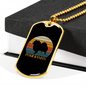 White Pomeranian Dog Necklace Stainless Steel or 18k Gold Dog Tag 24" Chain-Express Your Love Gifts