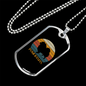 White Pomeranian Dog Necklace Stainless Steel or 18k Gold Dog Tag 24" Chain-Express Your Love Gifts