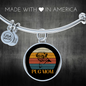 White Pug Mom Bracelet Stainless Steel or 18k Gold Circle Bangle-Express Your Love Gifts