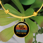 White Pug Mom Bracelet Stainless Steel or 18k Gold Circle Bangle-Express Your Love Gifts