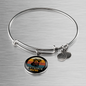 White Rottweiler Mom Bracelet Stainless Steel or 18k Gold Circle Bangle-Express Your Love Gifts