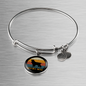 White Spaniel Mom Bracelet Stainless Steel or 18k Gold Circle Bangle-Express Your Love Gifts