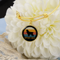 White Spaniel Mom Bracelet Stainless Steel or 18k Gold Circle Bangle-Express Your Love Gifts
