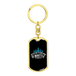 Whittle By Whittle Swivel Keychain Woodworker Dog Tag Stainless Steel or 18k Gold-Express Your Love Gifts