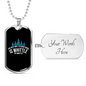 Whittle By Whittle Woodworker Dog Tag Stainless Steel or 18k Gold W 24"-Express Your Love Gifts