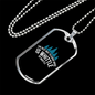 Whittle By Whittle Woodworker Dog Tag Stainless Steel or 18k Gold W 24"-Express Your Love Gifts