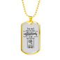 Who Follows Instructions Proverbs 10:17 Necklace Stainless Steel or 18k Gold Dog Tag 24" Chain-Express Your Love Gifts
