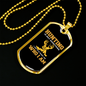Who I Am Hunting Necklace Stainless Steel or 18k Gold Dog Tag 24" Chain-Express Your Love Gifts