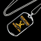 Who I Am Hunting Necklace Stainless Steel or 18k Gold Dog Tag 24" Chain-Express Your Love Gifts