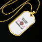 Who Loves Cat Necklace Stainless Steel or 18k Gold Dog Tag 24" Chain-Express Your Love Gifts