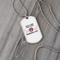 Who Loves Cat Necklace Stainless Steel or 18k Gold Dog Tag 24" Chain-Express Your Love Gifts