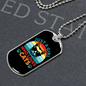Who Loves Cats Necklace Stainless Steel or 18k Gold Dog Tag 24" Chain-Express Your Love Gifts