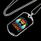 Who Loves Cats Necklace Stainless Steel or 18k Gold Dog Tag 24" Chain-Express Your Love Gifts