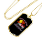 Who Raised A Firefighter Gift Stainless Steel or 18k Gold Dog Tag 24" Chain-Express Your Love Gifts