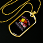 Who Raised A Firefighter Gift Stainless Steel or 18k Gold Dog Tag 24" Chain-Express Your Love Gifts