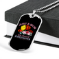 Who Raised A Firefighter Gift Stainless Steel or 18k Gold Dog Tag 24" Chain-Express Your Love Gifts