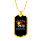 Who Raised A Firefighter Gift Stainless Steel or 18k Gold Dog Tag 24" Chain-Express Your Love Gifts